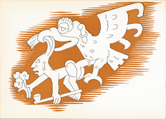 'The royal eagle' by Jean Charlot in 'The Sun, the Moon and a Rabbit' written by Amelia Martinez del Rio.