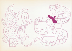 'The left-handed humming bird' by Jean Charlot in 'The Sun, the Moon and a Rabbit' written by Amelia Martinez del Rio.