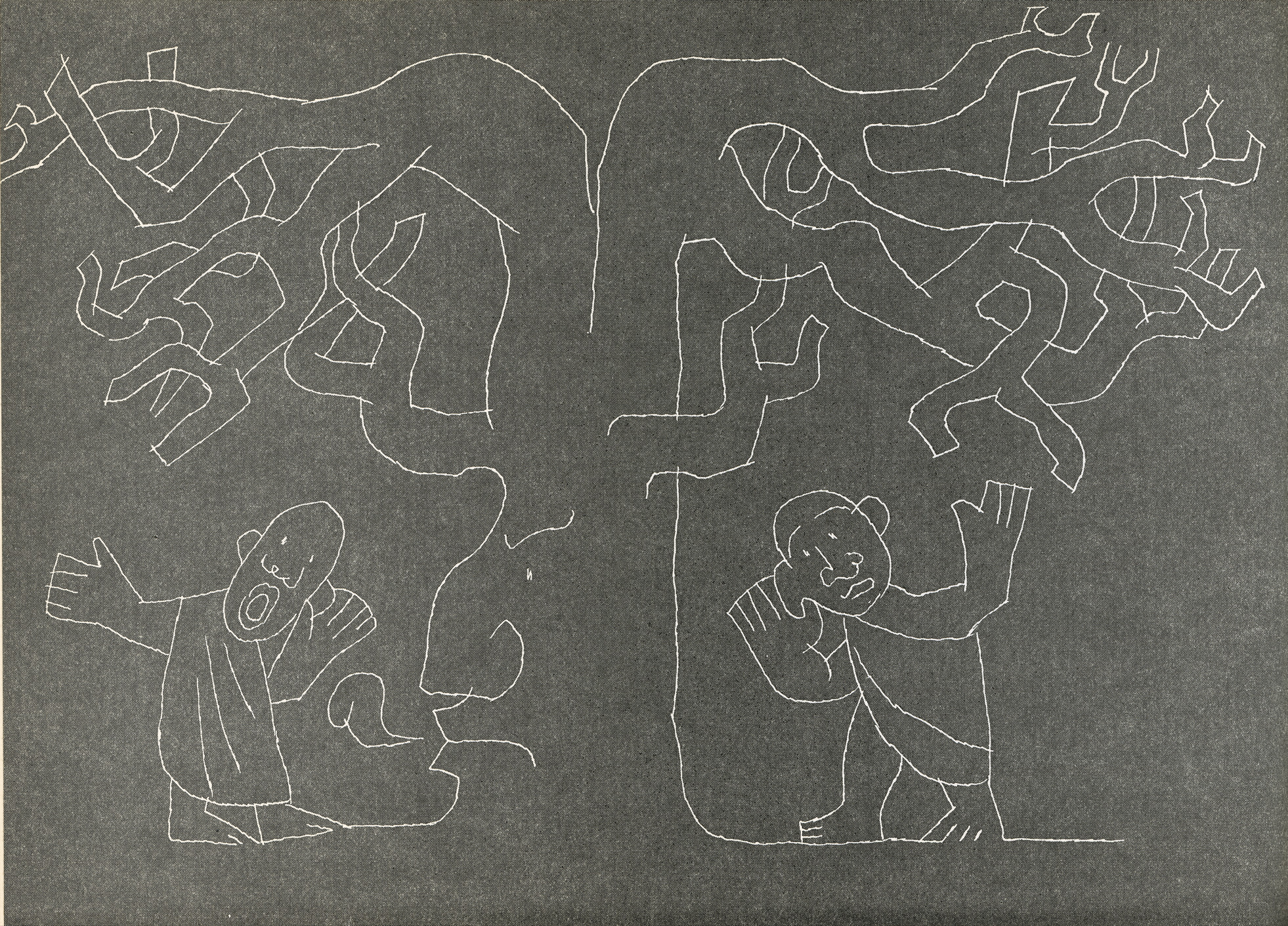 'The voice of the tree' by Jean Charlot in 'The Sun, the Moon and a Rabbit' written by Amelia Martinez del Rio.