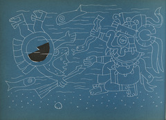 'The eagle and the snake' by Jean Charlot in 'The Sun, the Moon and a Rabbit' written by Amelia Martinez del Rio.