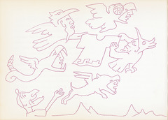 'The mountain of life' by Jean Charlot in 'The Sun, the Moon and a Rabbit' written by Amelia Martinez del Rio.