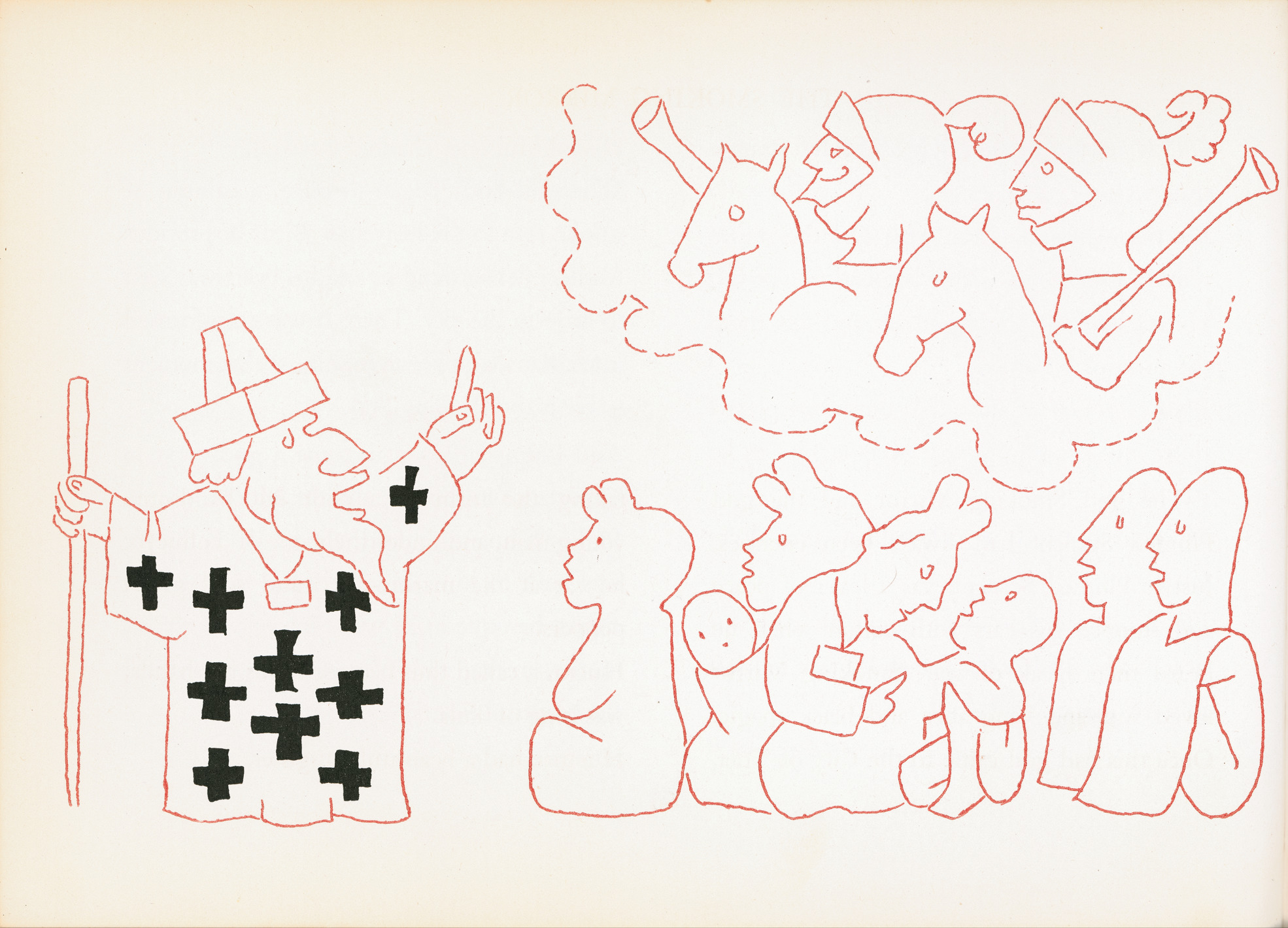 'The smoking mirror' by Jean Charlot in 'The Sun, the Moon and a Rabbit' written by Amelia Martinez del Rio.
