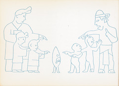 'The gods seek company' by Jean Charlot in 'The Sun, the Moon and a Rabbit' written by Amelia Martinez del Rio.