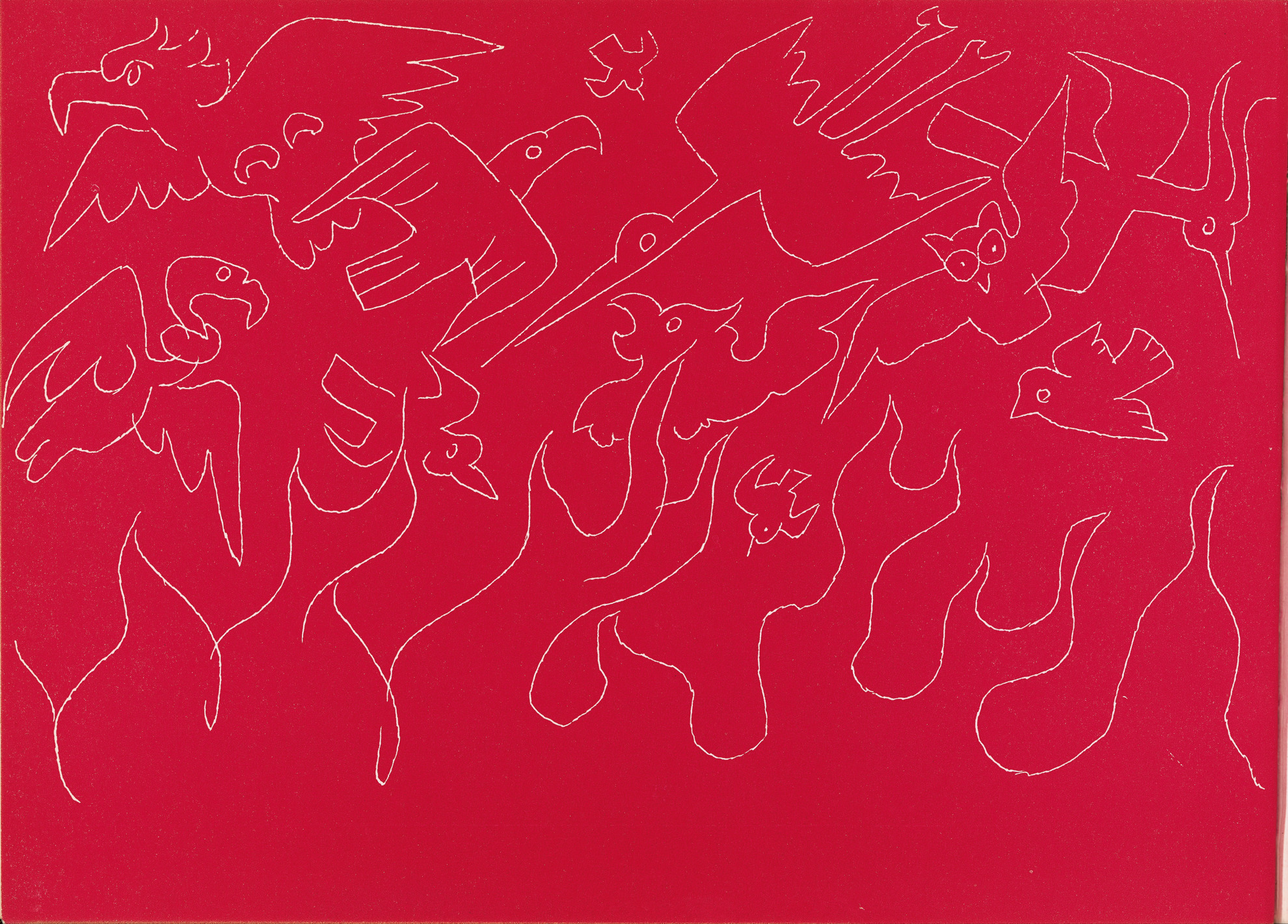 'The sun of fire' by Jean Charlot in 'The Sun, the Moon and a Rabbit' written by Amelia Martinez del Rio.