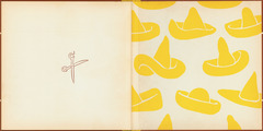 Inside back cover for 'Tito's Hats' written by Melchor G. Ferrer.  Illustrations by Jean Charlot.