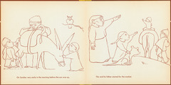 Pages 8–9 of 'Tito's Hats' written by Melchor G. Ferrer.  Decorations by Jean Charlot.