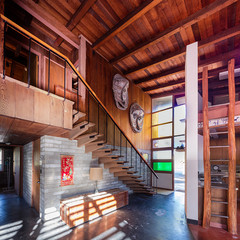 Entry foyer.  The Jean and Zohmah Charlot House.