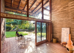 Second lanai, from living room.  The Jean and Zohmah Charlot House.