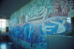 Mural.  The Relation of Man and Nature in Old Hawaiʻi.  Jean Charlot.  1974.