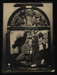 Polychrome wood sculpture.  Visitation.  Jean Charlot.