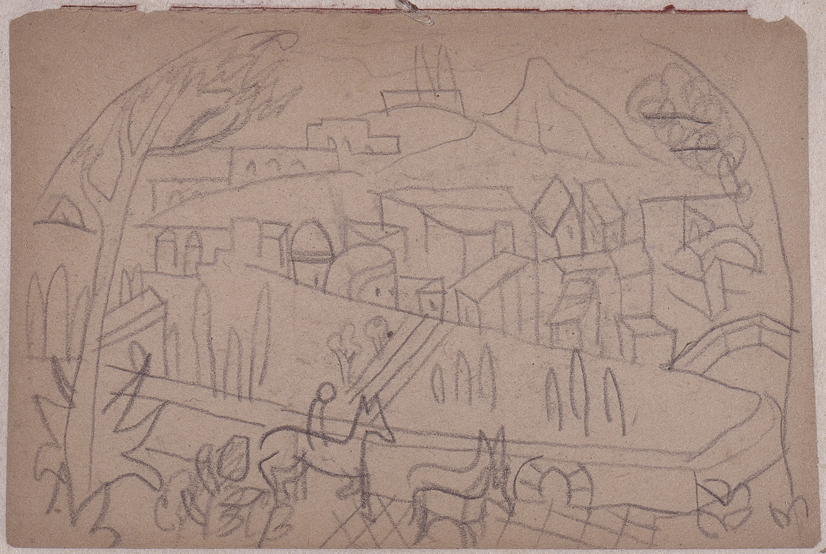 Paper and pencil.  DS-110.  Jean Charlot.