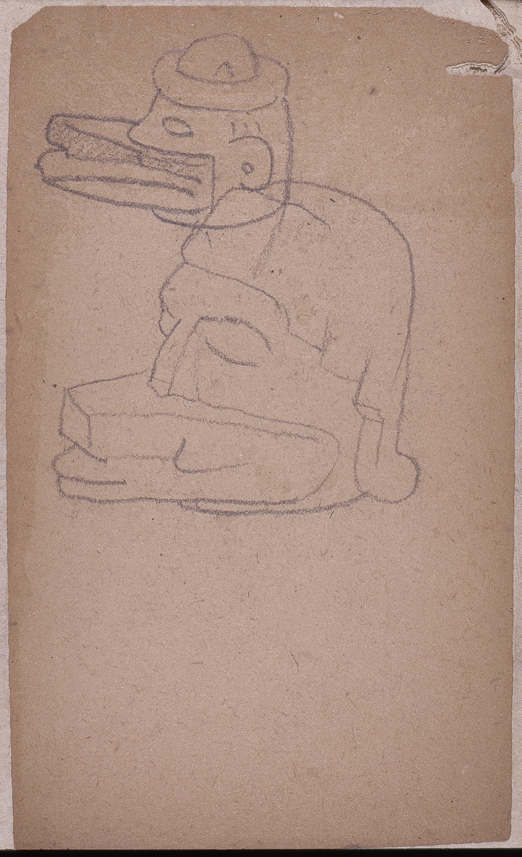 Paper and pencil.  DS-25.  Jean Charlot.