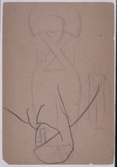 Paper and pencil.  US-12: three figures.  Jean Charlot.