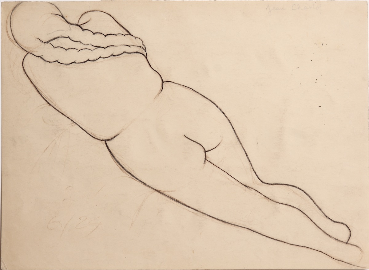 Paper and pencil.  Drawing of Luz Jiménez.  Jean Charlot.