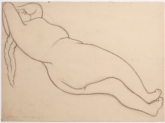 Paper and pencil.  Drawing of Luz Jiménez.  Jean Charlot.