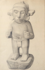 Paper and pencil.  Drawing.  Jean Charlot.