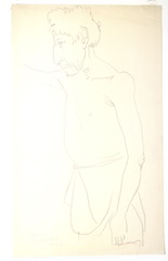 Paper and pencil.  Drawing.  Jean Charlot.