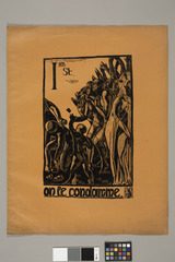 I station : on le condamme.  Chemin de Croix dessiné et gravé sur bois de fil.  Jean Charlot.
