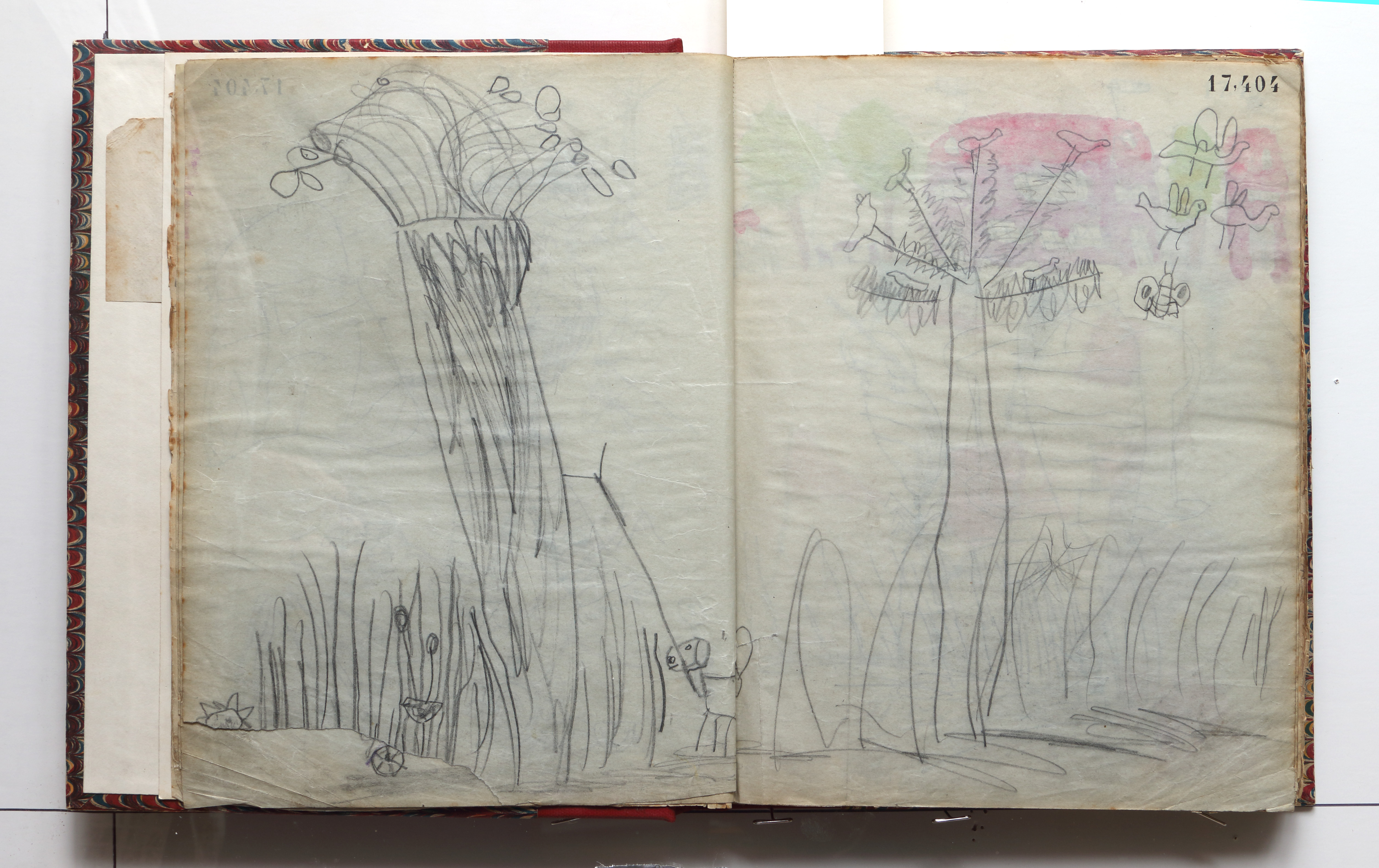 Page 10; page 11 (17,404).  Juvenilia 1904.  Jean Charlot.