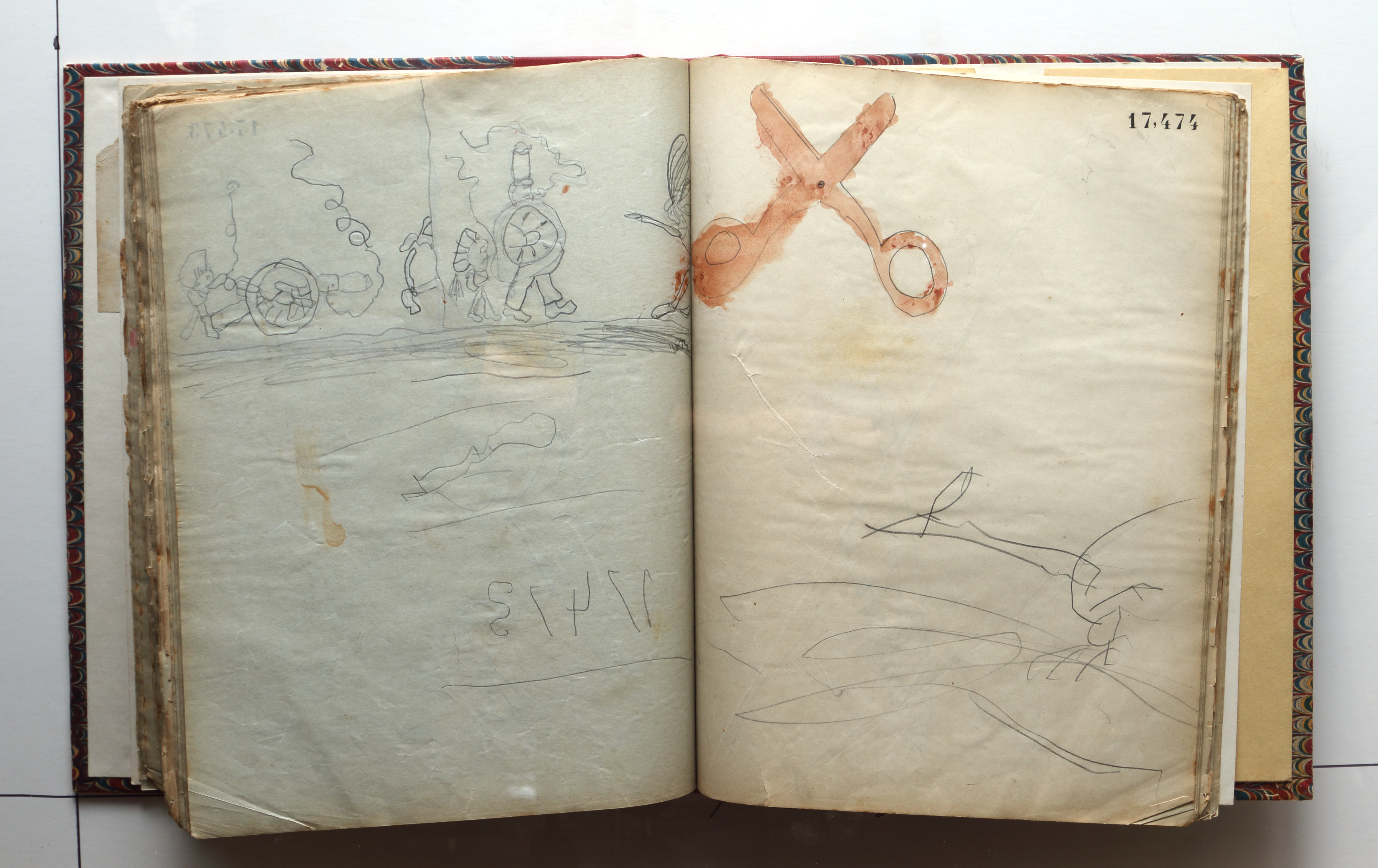 Page 256; page 257 (17,474).  Juvenilia 1904.  Jean Charlot.