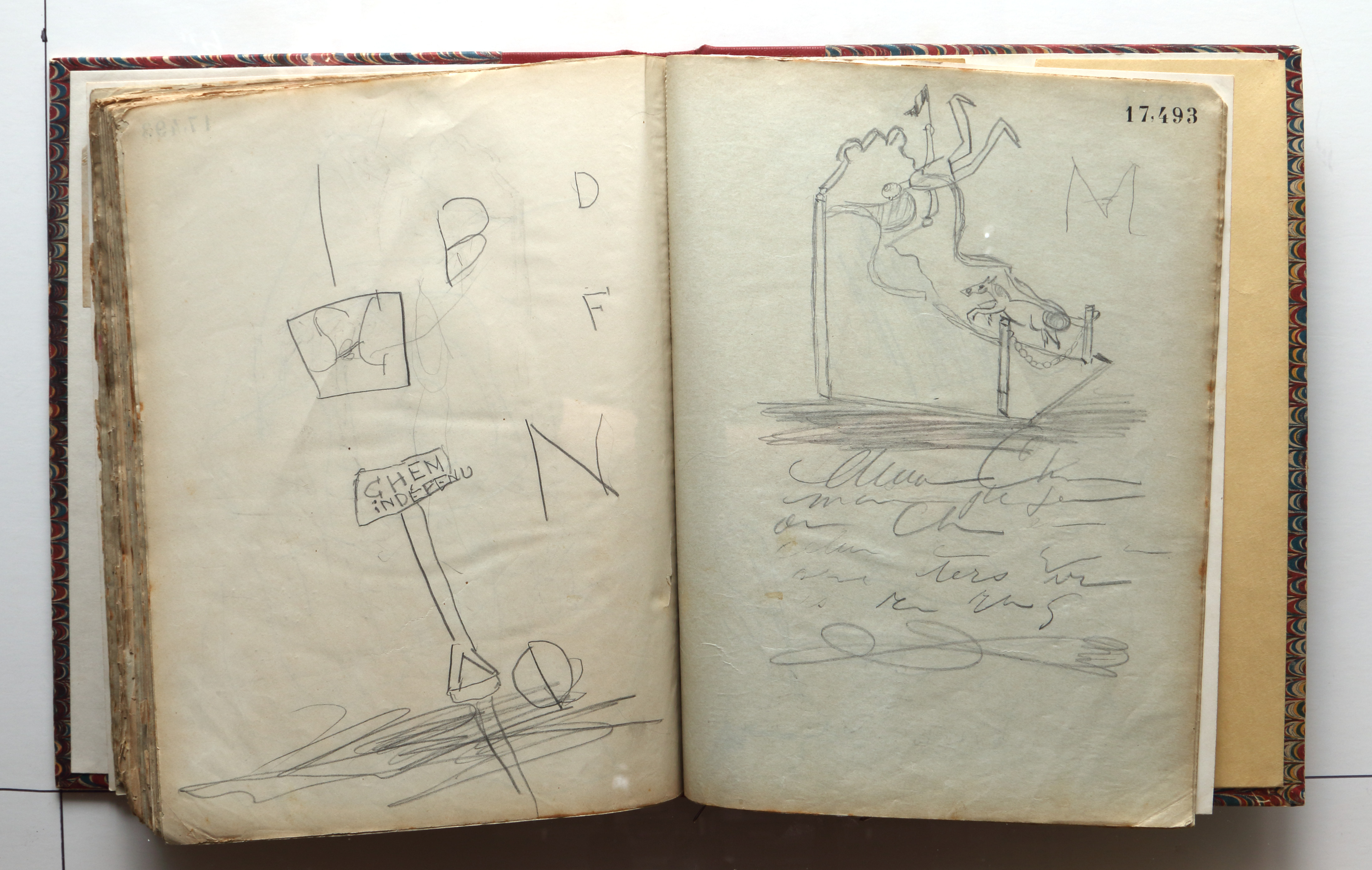 Page 354; page 355 (17,493).  Juvenilia 1904.  Jean Charlot.