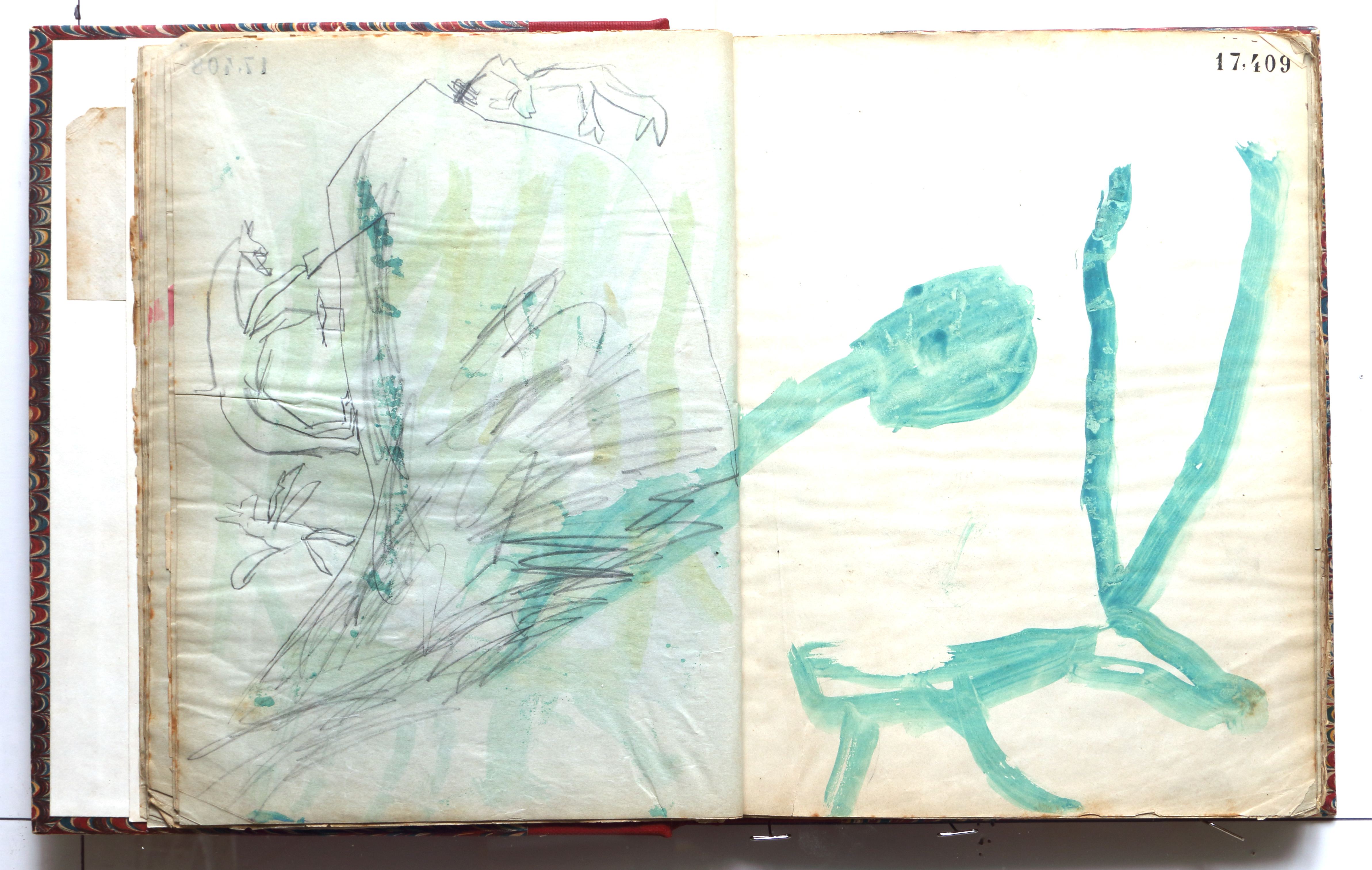 Page 36; page 37 (17,409).  Juvenilia 1904.  Jean Charlot.