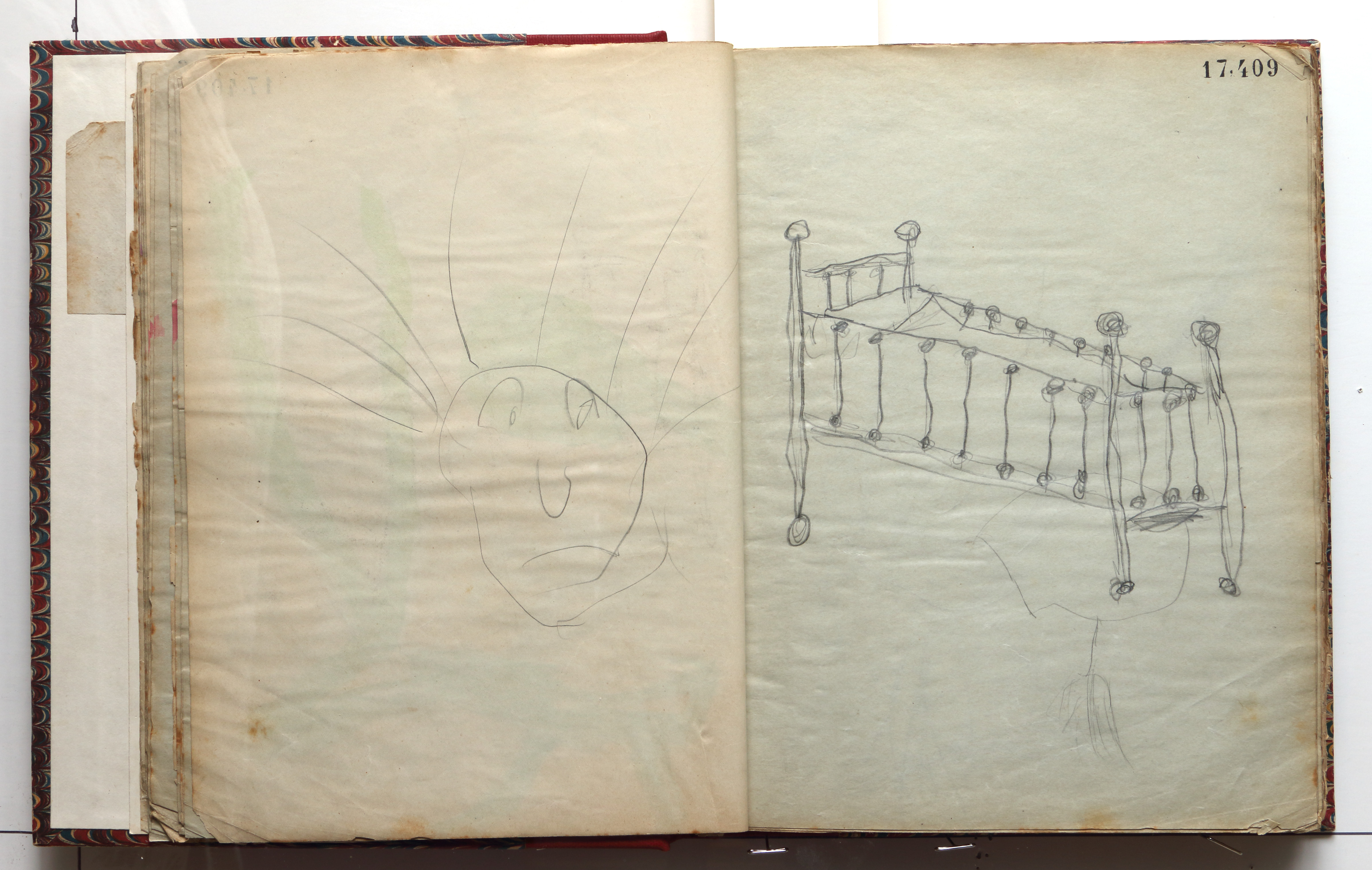 Page 38; page 39 (17,409).  Juvenilia 1904.  Jean Charlot.