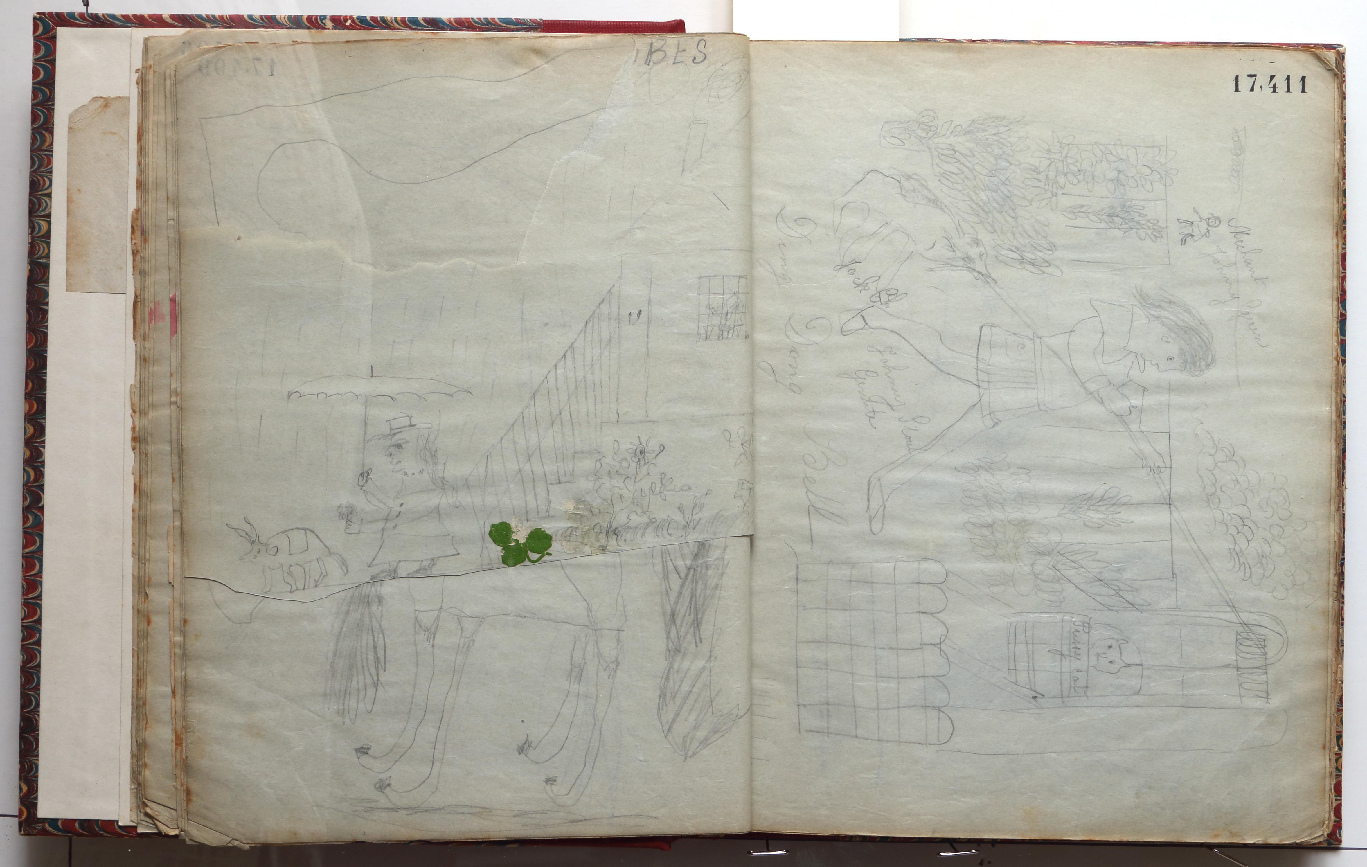Page 44; page 45 (17,411).  Juvenilia 1904.  Jean Charlot.
