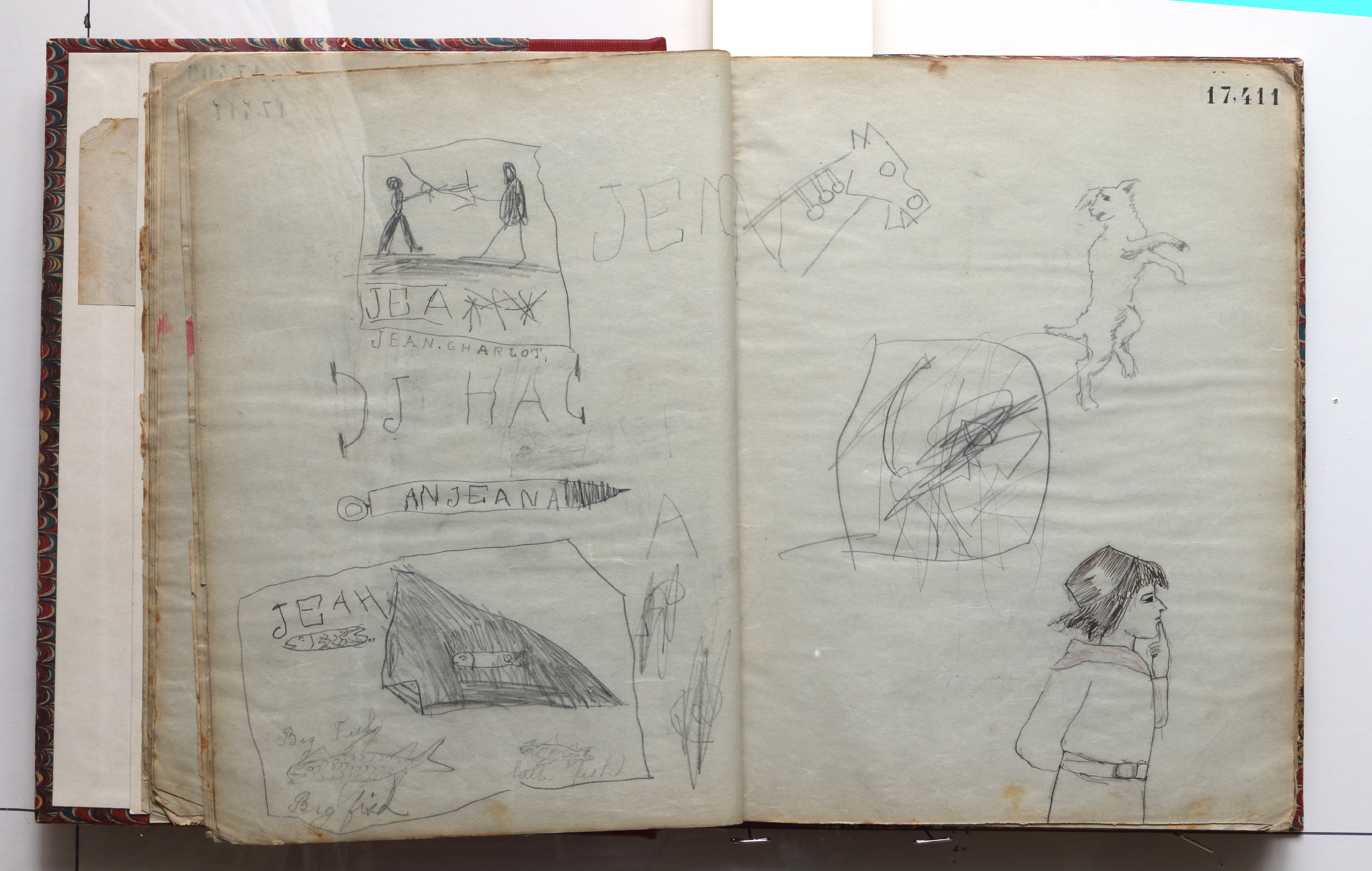 Page 46; page 47 (17,411).  Juvenilia 1904.  Jean Charlot.