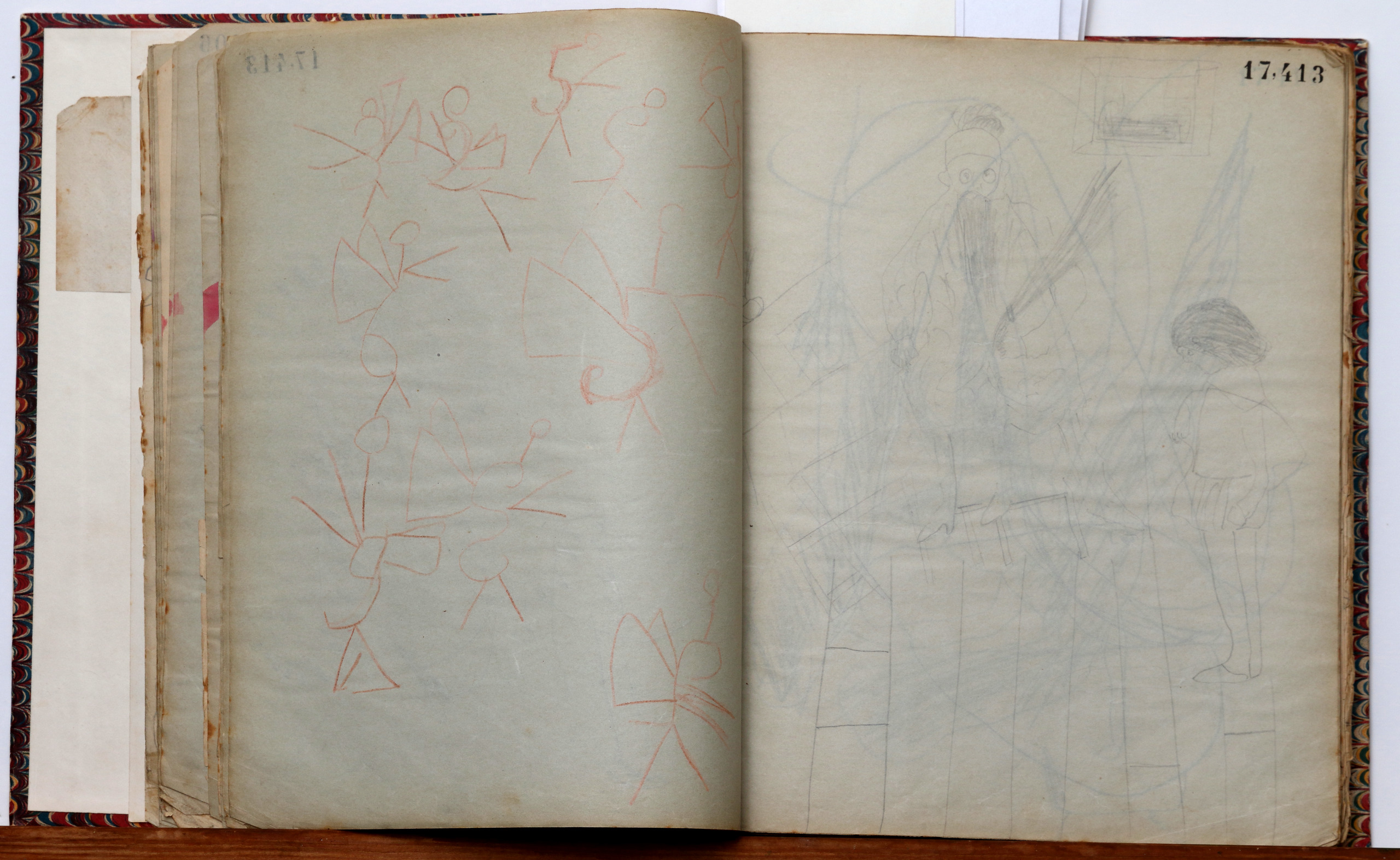 Page 50; page 51 (17,413).  Juvenilia 1904.  Jean Charlot.