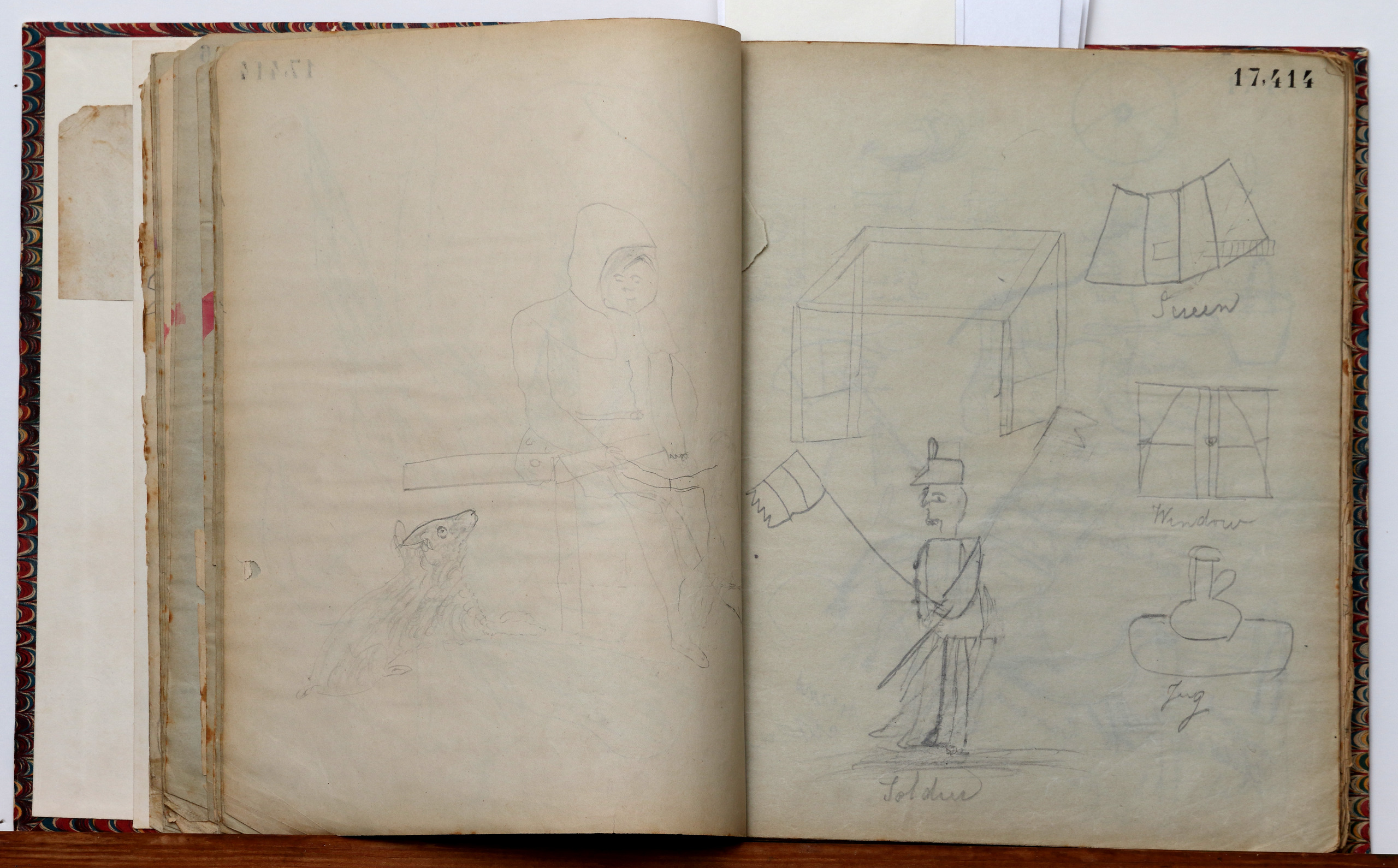 Page 54; page 55 (17,414).  Juvenilia 1904.  Jean Charlot.