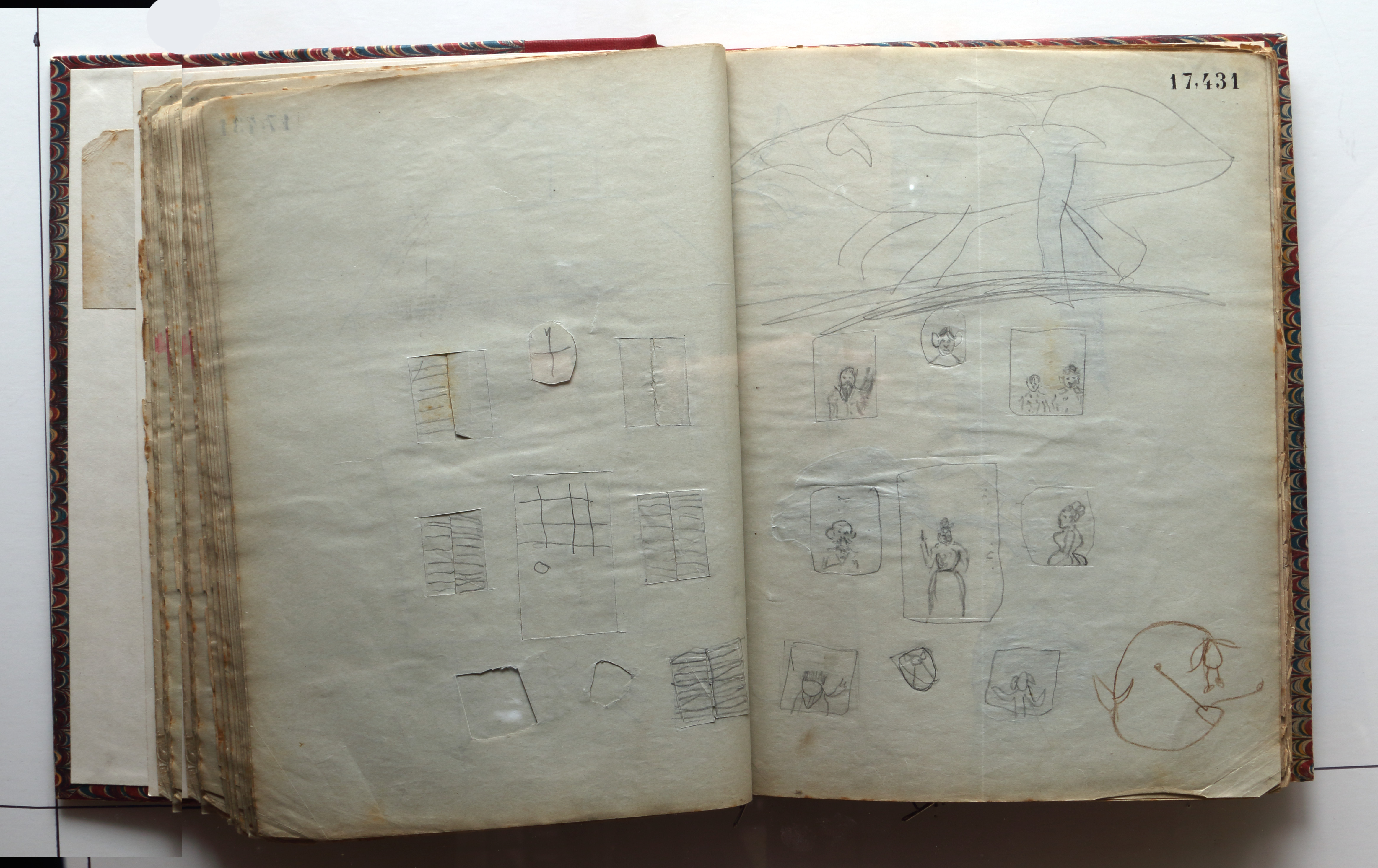 Page 98; page 99 (17,431).  Juvenilia 1904.  Jean Charlot.