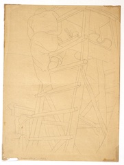 Paper and pencil.  Diego a la Preparatoria.  Jean Charlot.