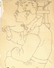 Paper and pencil.  Orozco on his first mural.  Jean Charlot.