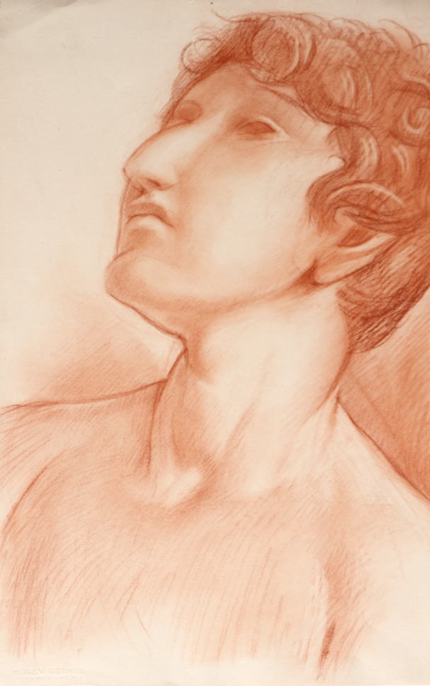 Paper and pencil.  Portrait of Anita Brenner.  Jean Charlot.