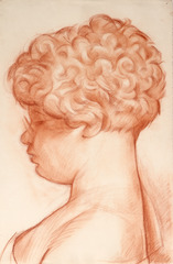 Paper and pencil.  Portrait.  Jean Charlot.