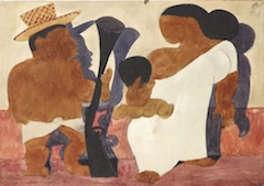 Paper and watercolor.  Painting.  Jean Charlot.