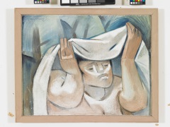 Fresco.  Woman Lifting Rebozo.  Jean Charlot.